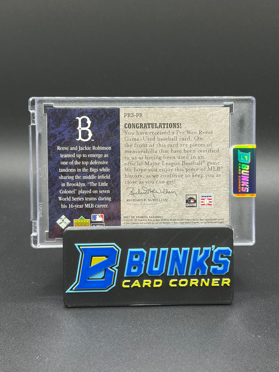 2007 Pee Wee Reese Brooklyn Dodgers Premier Remnants 15/35