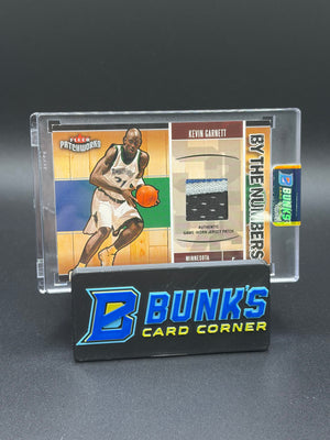 2004 Kevin Garnett By the Numbers AU Patch Fleer Patchworks 58/100