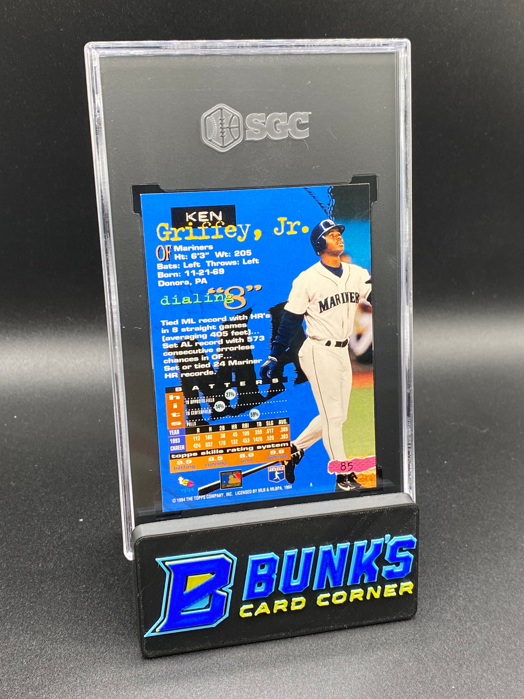 1994 Ken Griffey Jr. First Day Issue SGC 8