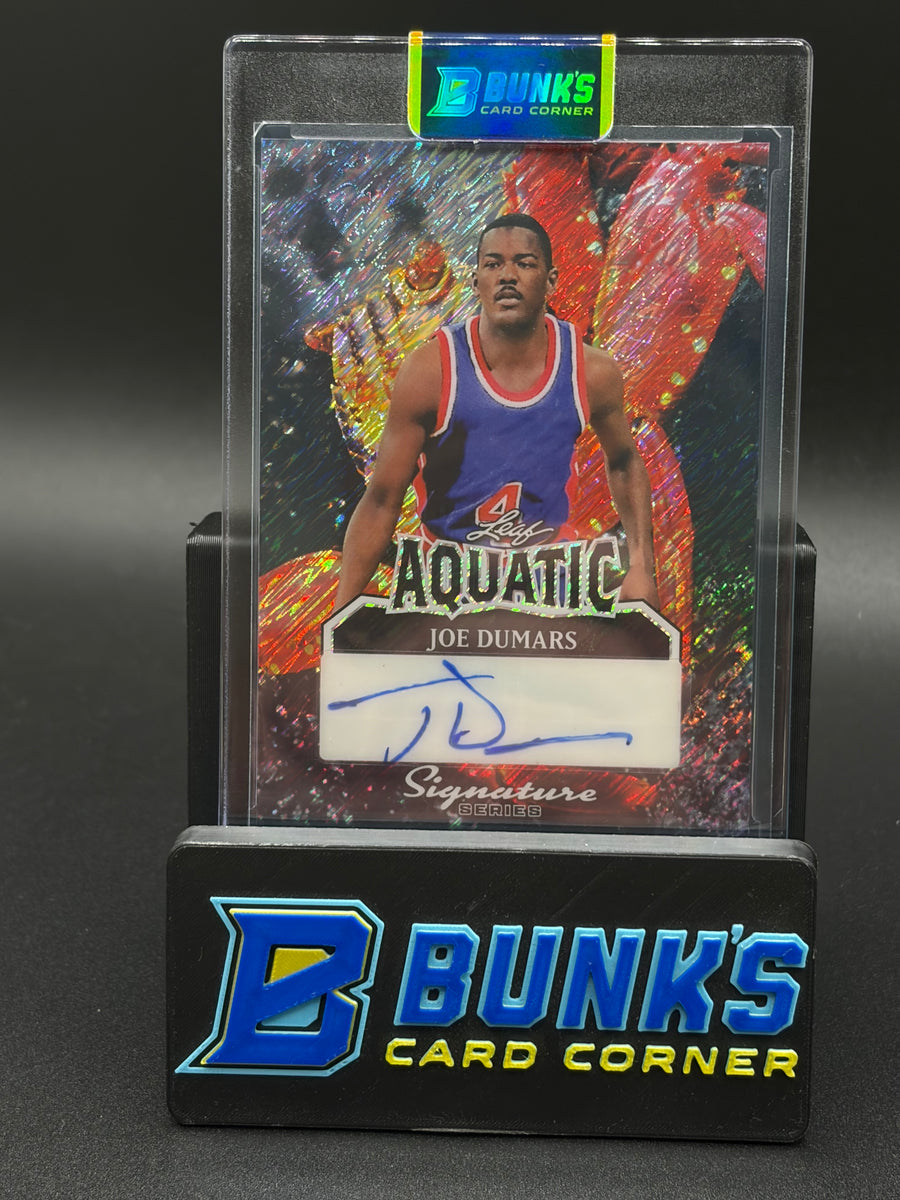 2025 Joe Dumars Leaf Aguatic Signatures HOF Auto 1/1