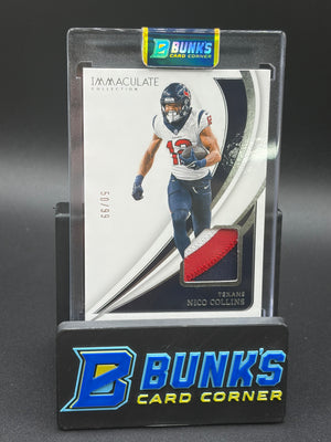 2024 Nico Collins Immaculate Collection 3 Color Patch 50/99
