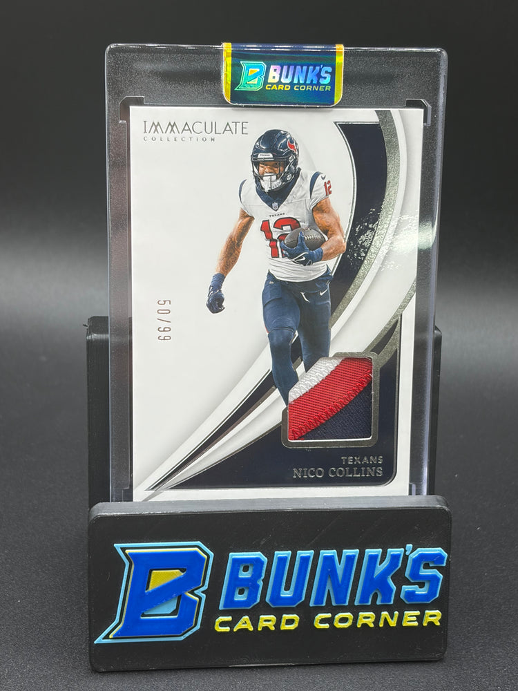 2024 Nico Collins Immaculate Collection 3 Color Patch 50/99