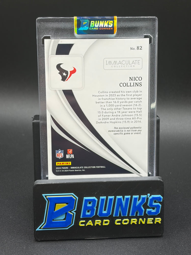 2024 Nico Collins Immaculate Collection 3 Color Patch 50/99