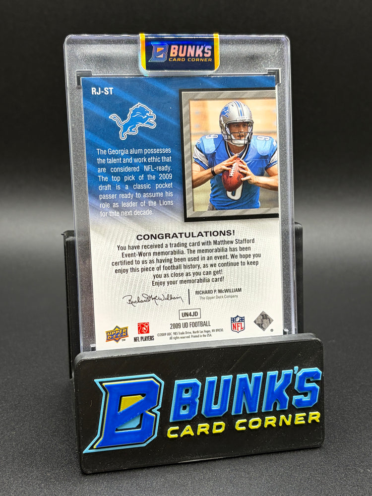 2009 Matthew Stafford Upper Deck Rookie Jersey
