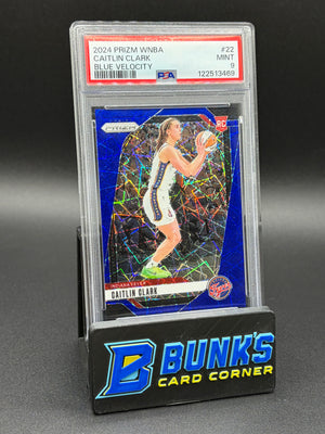 2024 Caitlin Clark Blue Velocity Prizm PSA 9 RC