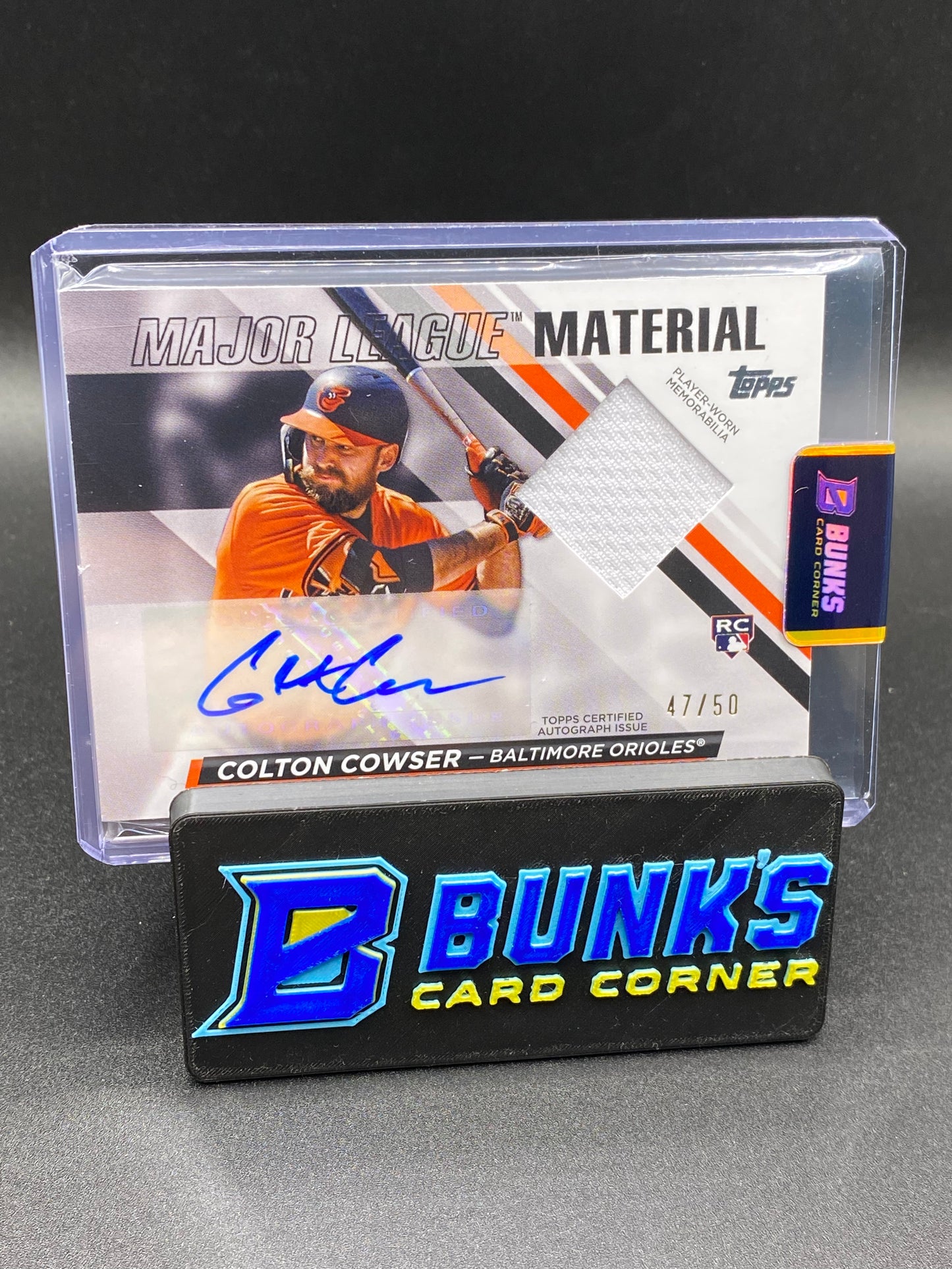 2024 Colton Cowser Auto. Jersey RC 47/50