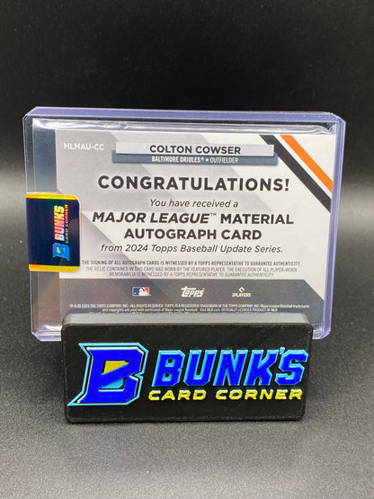 2024 Colton Cowser Auto. Jersey RC 47/50