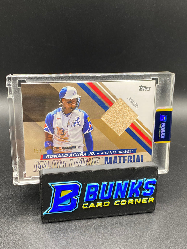 2024 Ronald Acuna Jr. Game Used Bat 15/50
