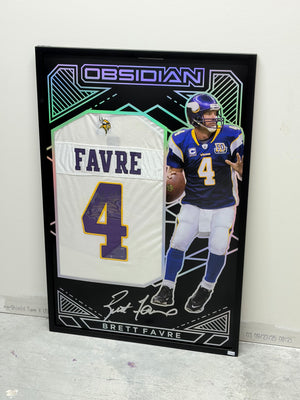 Brett Favre Auto "Sick Framing" Frame 21x37 PICKUP ONLY