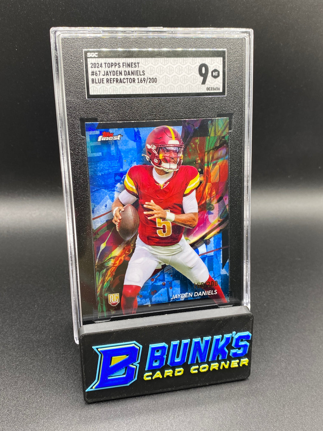 2024 Jayden Daniels Blue Ref. 169/200 SGC 9