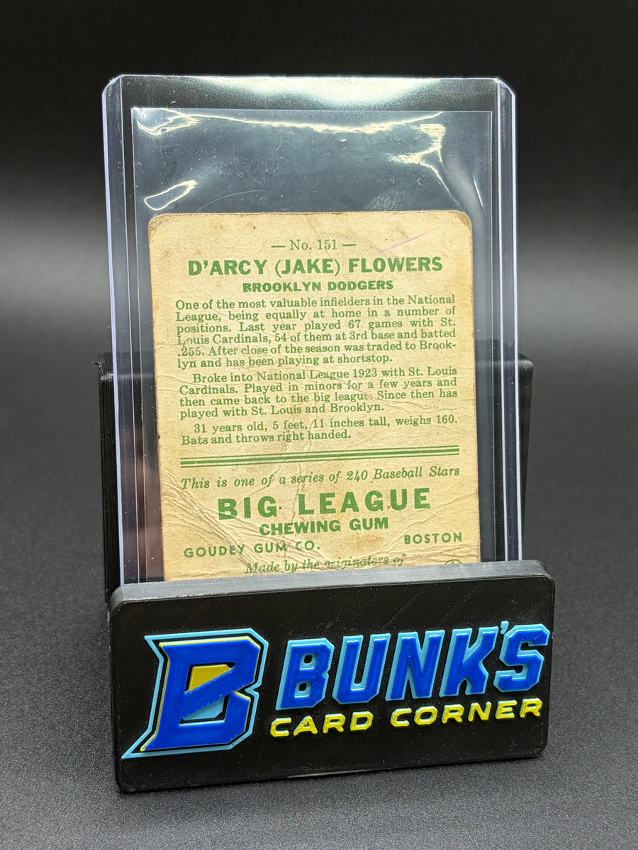 1933 Darcy Flowers Big League RC