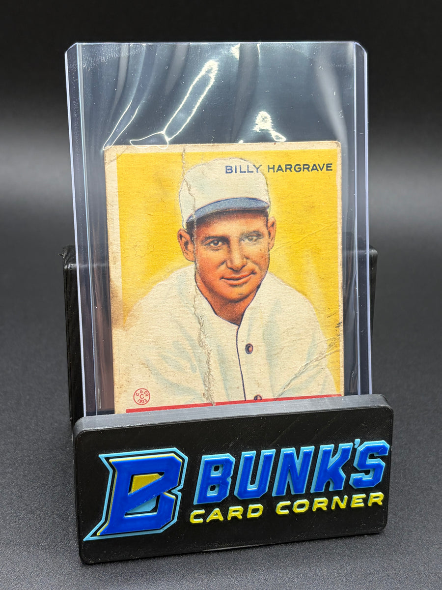 1933 Billy Hargrave Big League RC