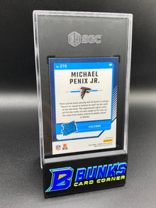 2024 Michael Penix Jr. Purple Shock Prizm SGC 9.5