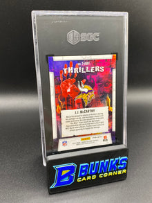 2024 JJ McCarthy Thrillers Pink Prizm 72/75 SGC 9