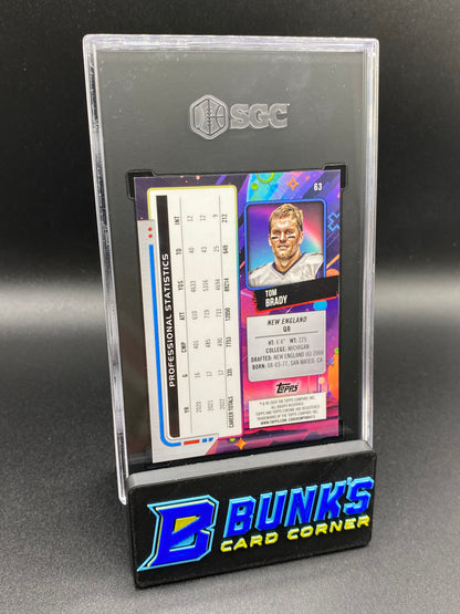 2024 Tom Brady Orange Galactic Ref. 10/25 SGC 9