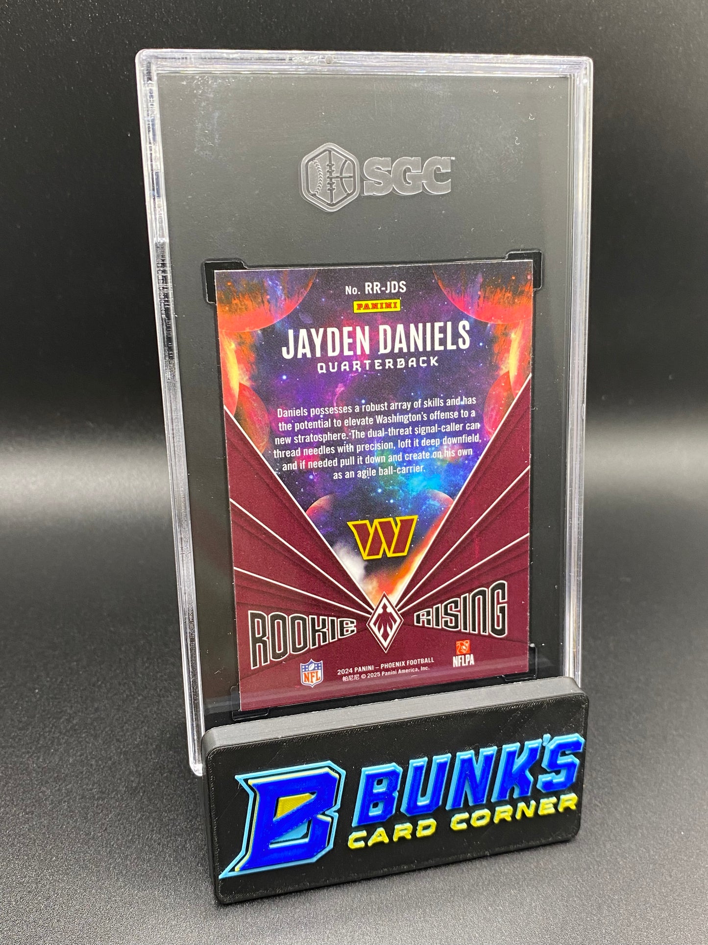 2024 Jayden Daniels Rookie Rising Wave SGC 10