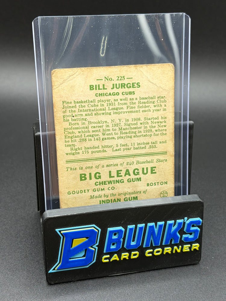1933 Billy Jurges Big League Goudey