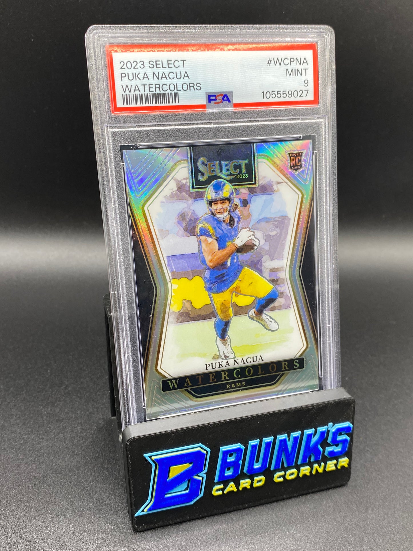2023 Puka Nacua Watercolors PSA 9