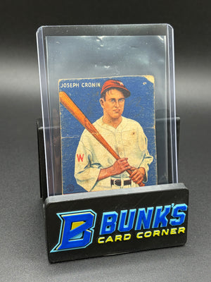 1933 Joseph Cronin Big League Goudey Poor Condition