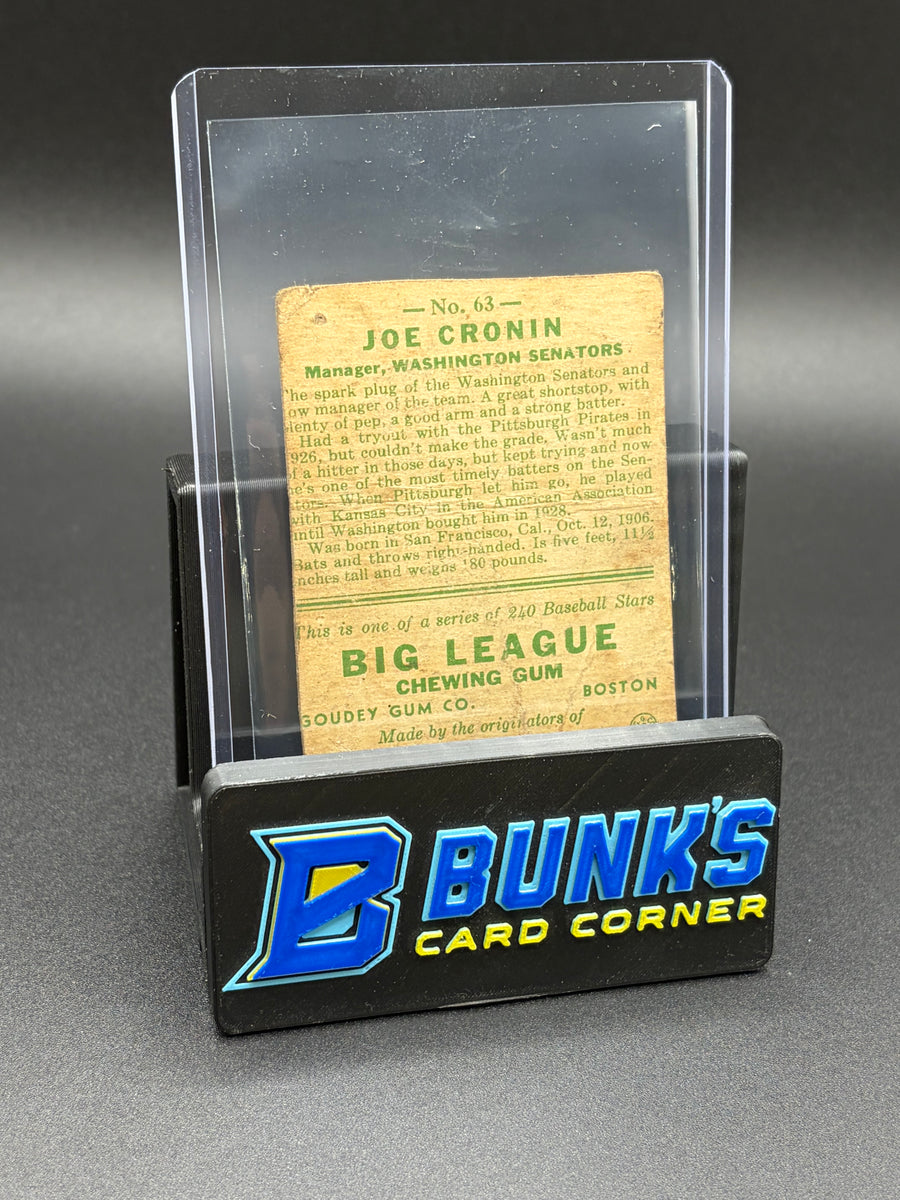1933 Joseph Cronin Big League Goudey Poor Condition