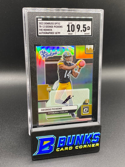 2022 George Pickens The Rookies Auto. 18/99 SGC 10/9.5