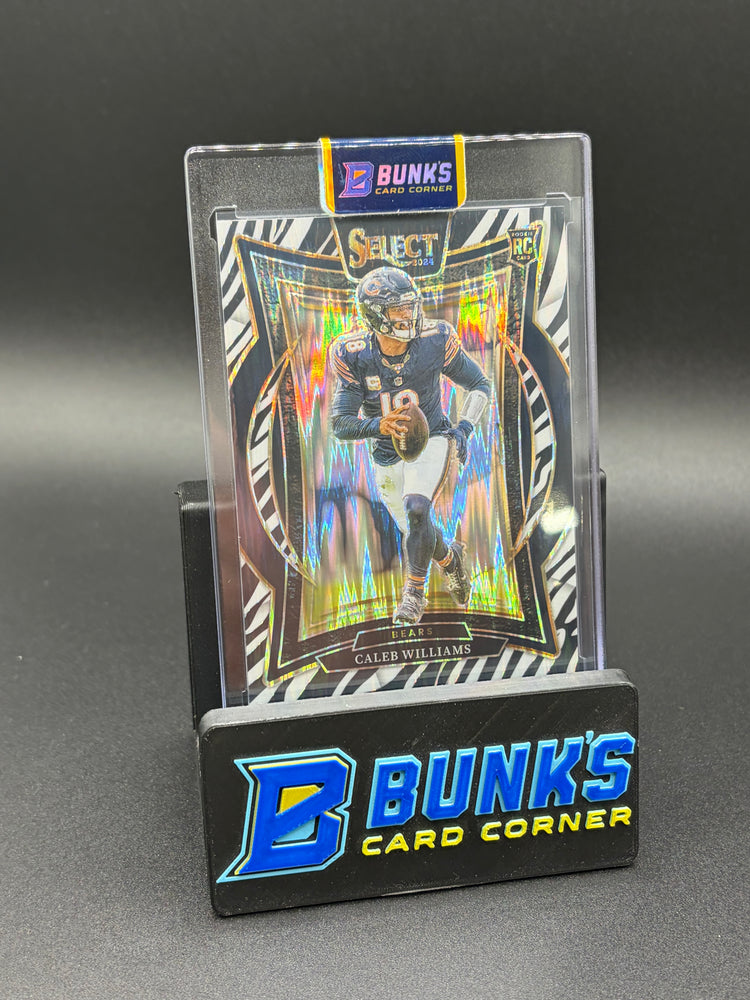 2024 Caleb Williams Select Panini Zebra Shock RC