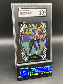 2021 Russell Wilson Zebra Die-Cut Prizm SGC 10