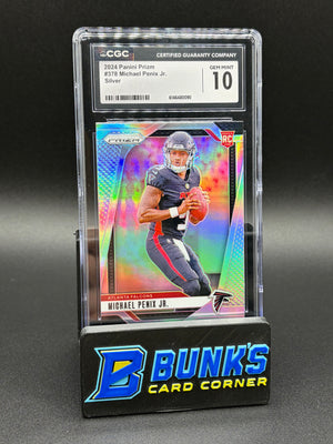 2024 Michael Penix Jr Silver Prizm CGC 10 RC