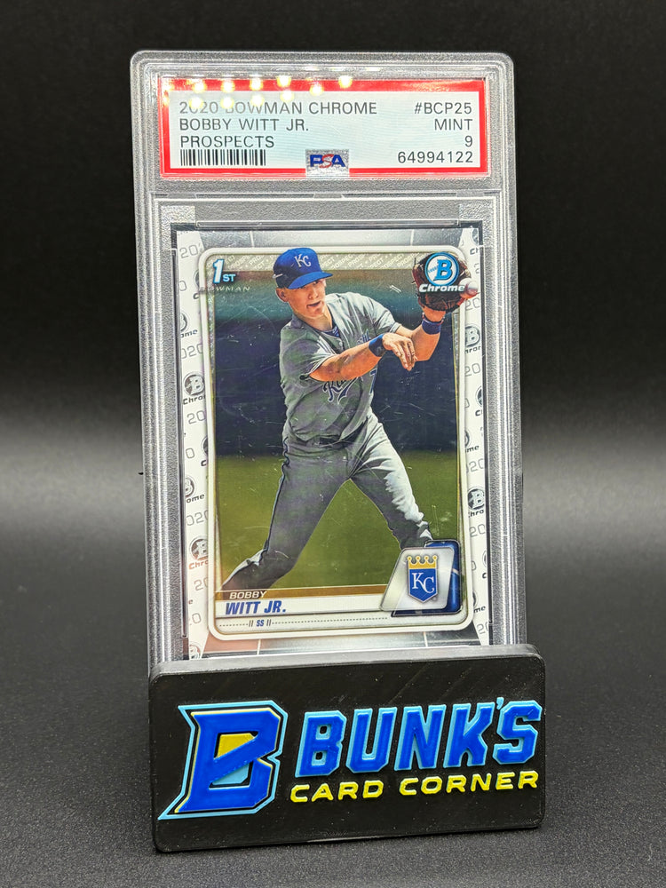 2020 Bobby Witt Jr Prospects Bowman Chrome PSA 9