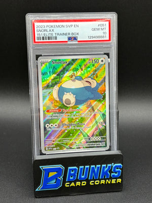 Snorlax Elite Trainer Box PSA 10