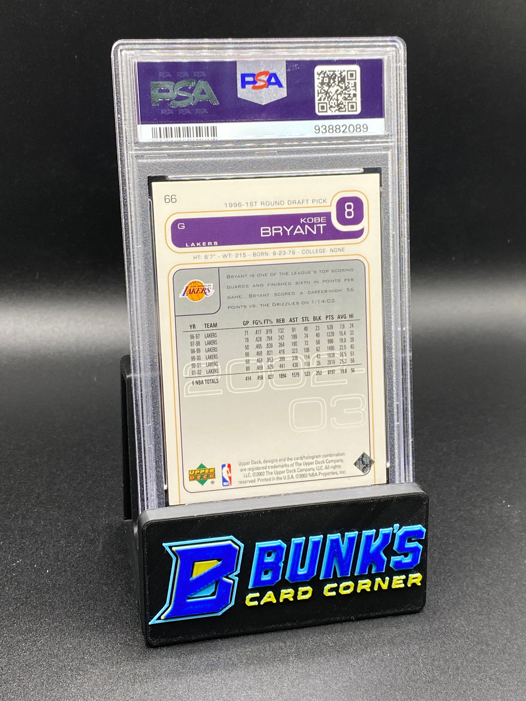 2002 Kobe Bryant PSA 9