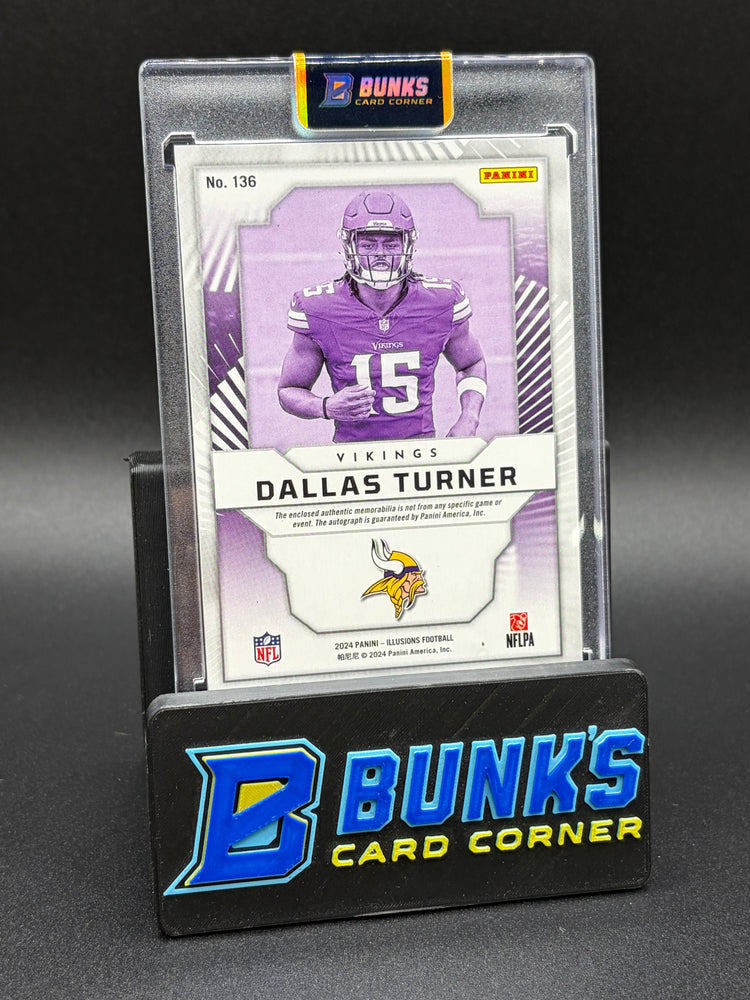 2024 Dallas Turner Illusions Panini First Impressions RC Auto 85/99