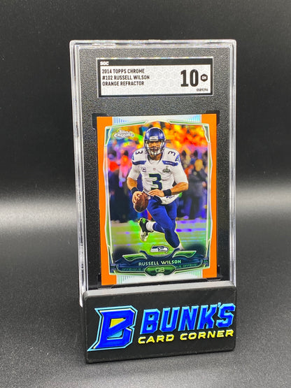 2014 Russell Wilson Orange Ref. SGC 10