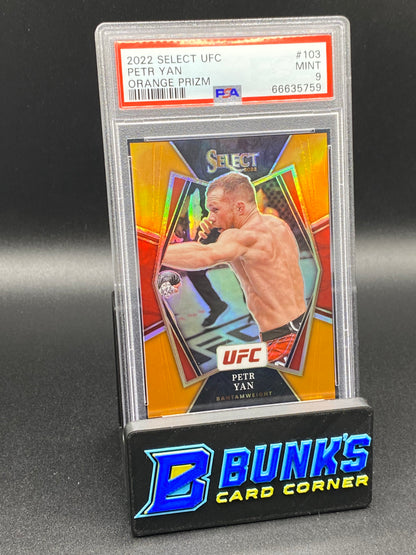 2022 Petr Yan Orange Prizm PSA 9