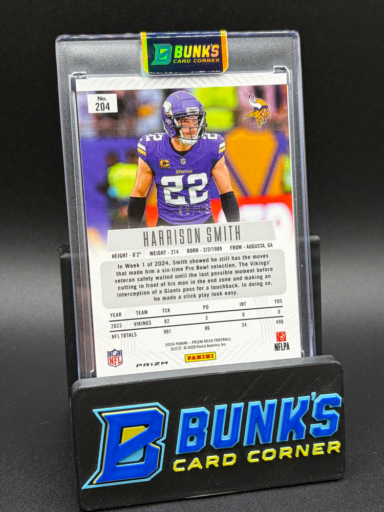 2024 Harrison Smith Orange Prizm Deca 46/49