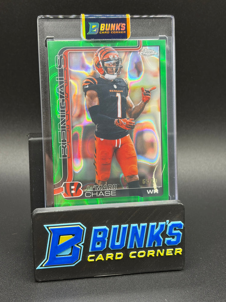 2025 Ja'Marr Chase Topps Green Chrome 65/99
