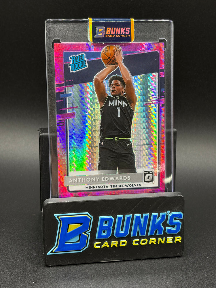 2020-21 Anthony Edwards Donruss Optic Pink Hyper RC