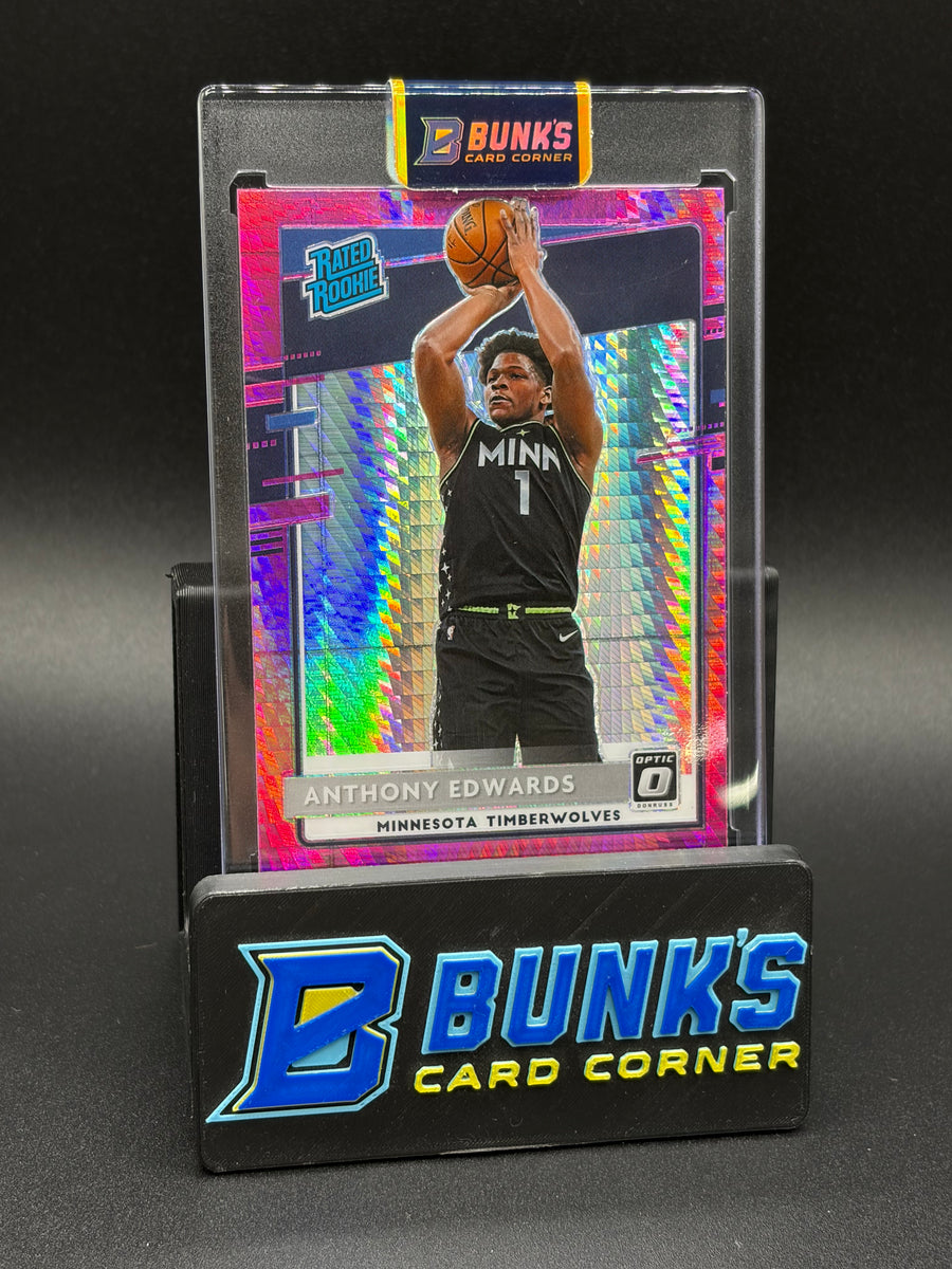 2020-21 Anthony Edwards Donruss Optic Pink Hyper RC