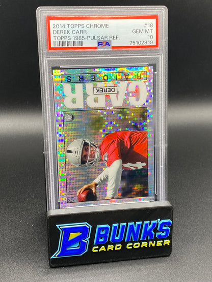 2014 Derek Carr Pulsar Ref. PSA 10