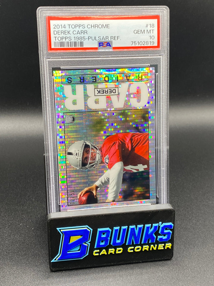2014 Derek Carr Pulsar Ref. PSA 10