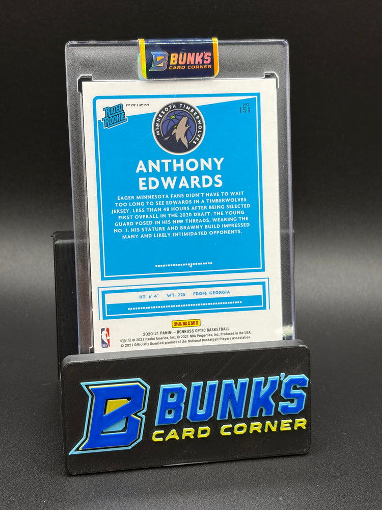 2020-21 Anthony Edwards Donruss Optic Pink Hyper RC