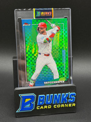 2026 Bryce Harper Topps Finest XFractor Green 7/99