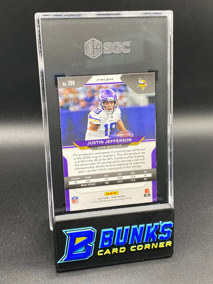 2020 Justin Jefferson Red/White/Blue Prizm SGC 9.5
