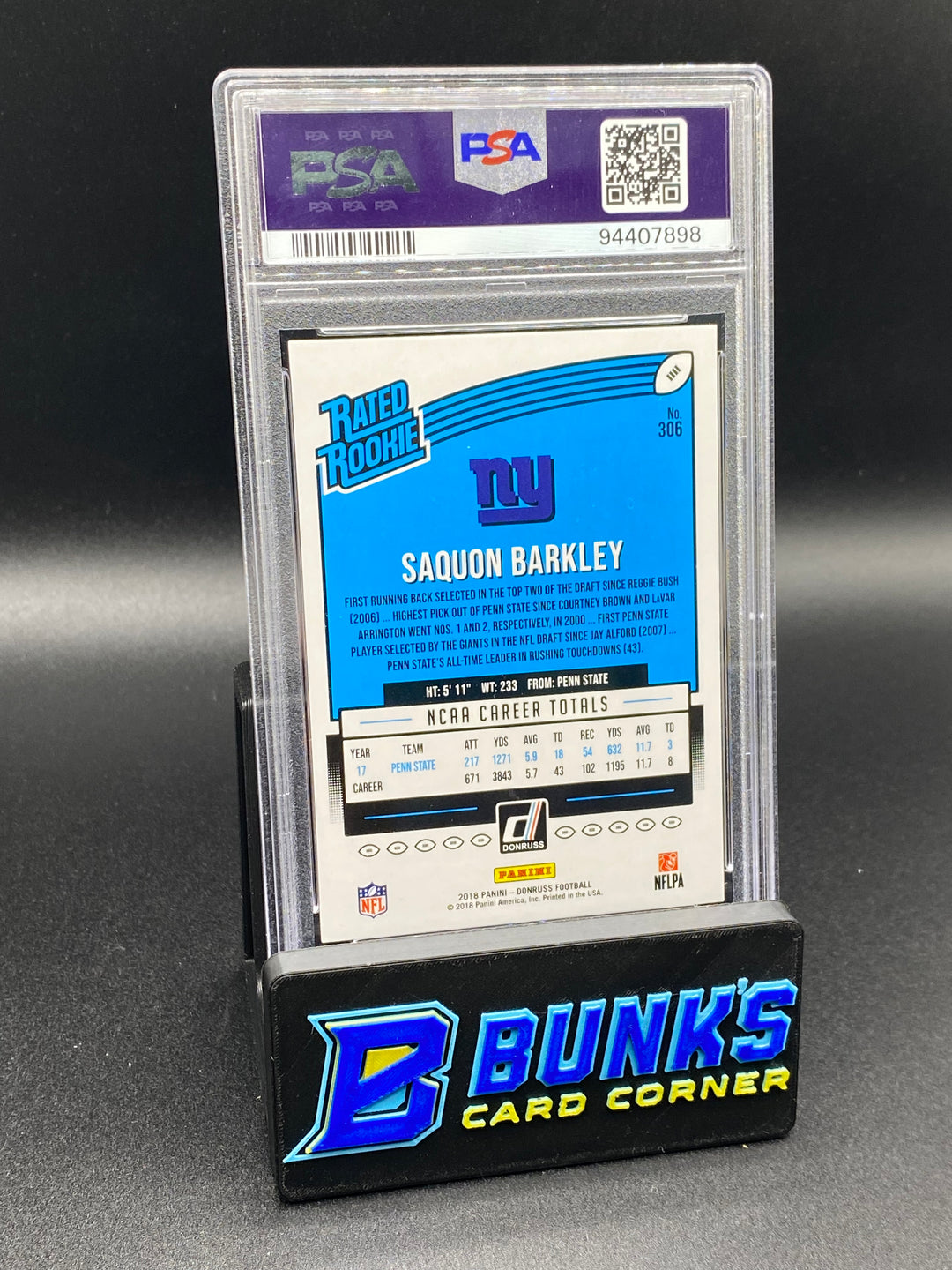 2018 Saquon Barkley PSA 9