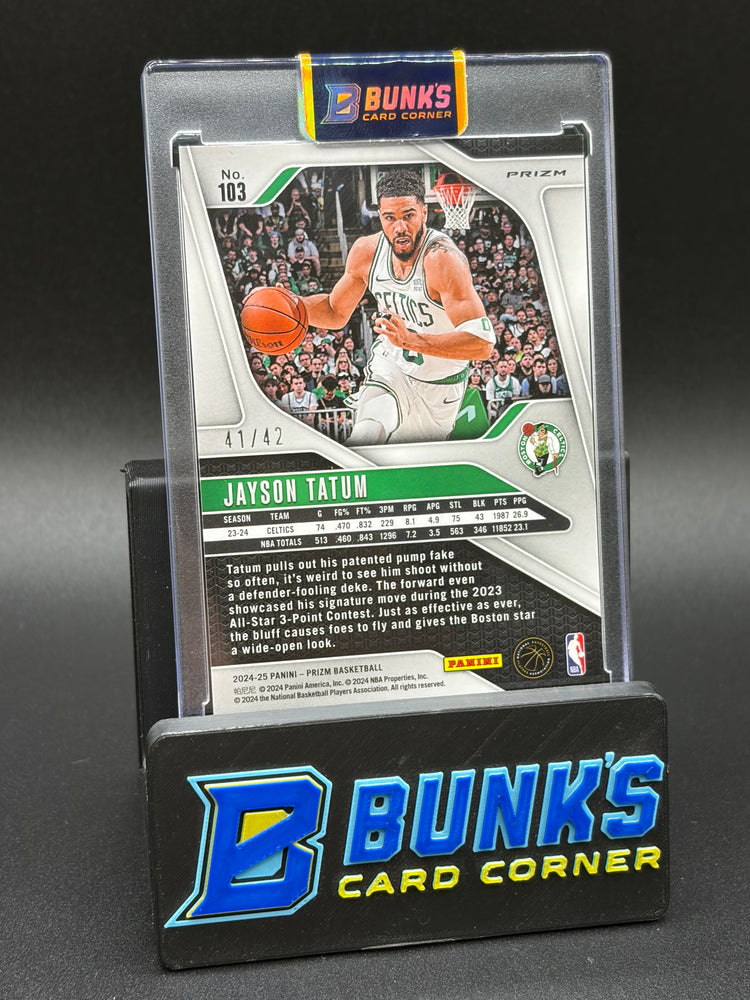 2024-25 Jayson Tatum Prizm Panini Pink 41/42