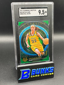 2022-23 Caitlin Clark Green Foil 139/299 SGC 9.5