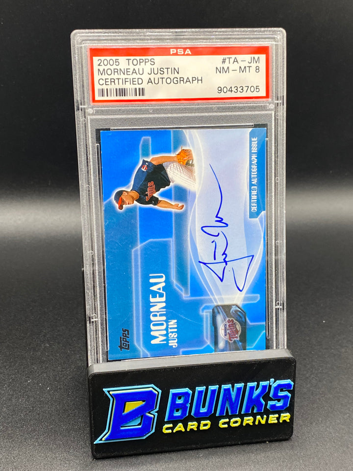 2005 Morneau Justin Certified Auto. PSA 8