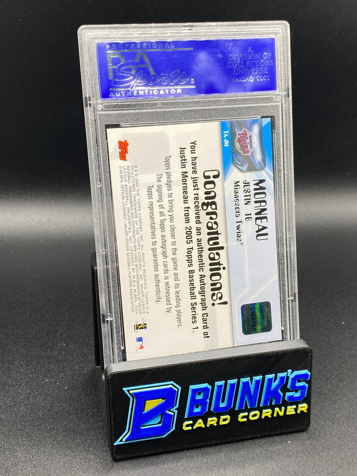 2005 Morneau Justin Certified Auto. PSA 8