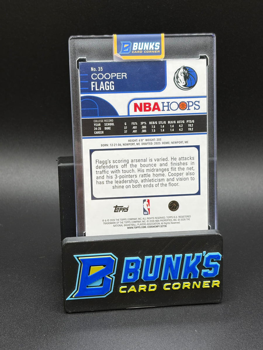 2026 Cooper Flagg Topps Hoops Green RC