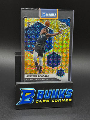 2020-21 Anthony Edwards Mosaic Panini Yellow Reactive RC